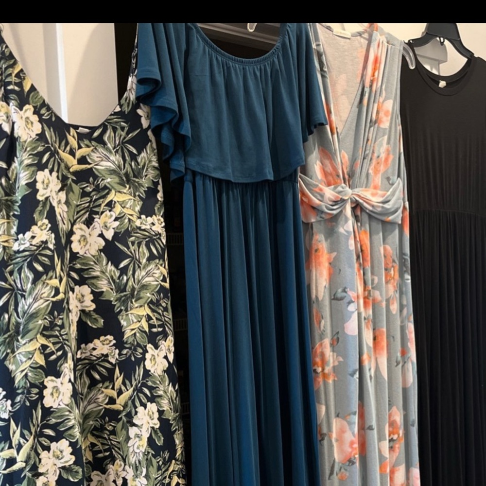Floral and Solid Women's maternity Dress Collection